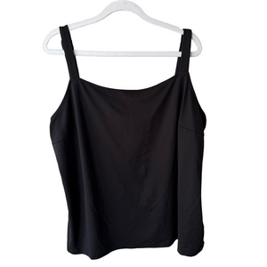 Apostrophe Black Sleeveless Tank Top Women’s 16-18W Plus Stretch Adjustable